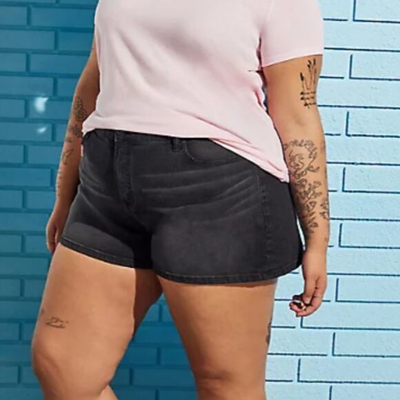 torrid Pants - Torrid High Rise A-line Shortie Shorts